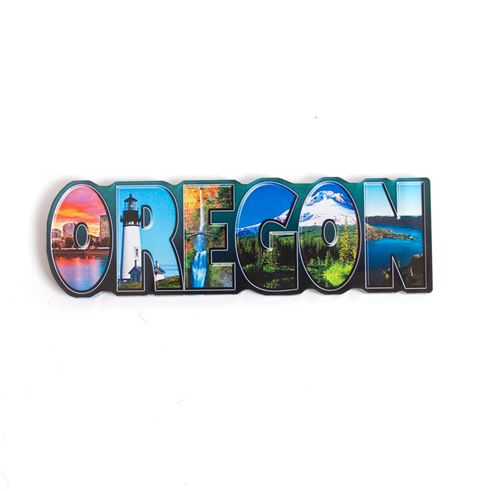 Morris Magnets, Acrylic Magnet, Oregon (Word)